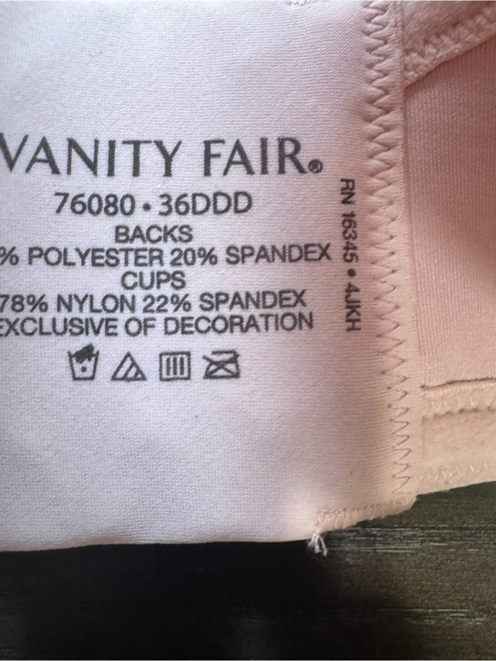 NWT Vanity Fair Beauty Back Minimizer Underwire Bra 36DDD Nude 76080